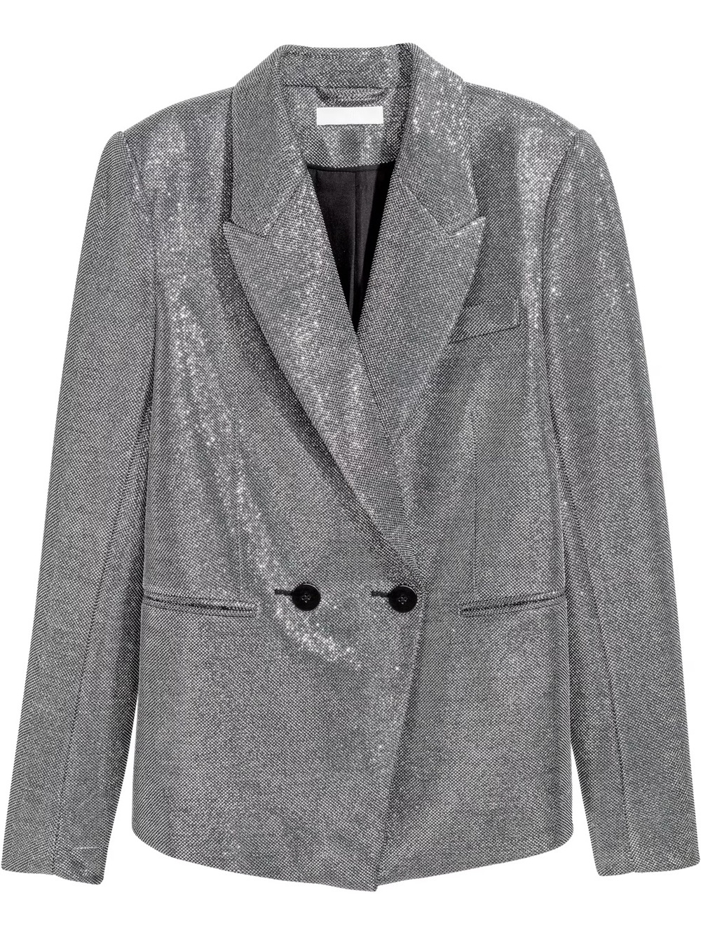H&M Blazer, shimmery silver